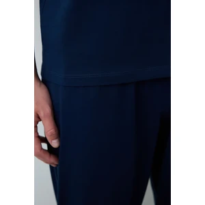 Erkek Navy Star Pijama Takımı