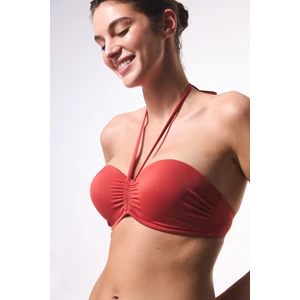 Tarçın Rengi Pop Push Up Balenli Bikini Üstü