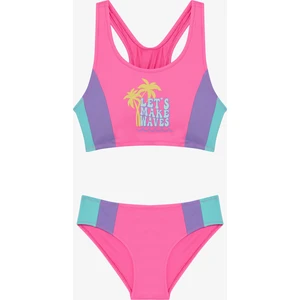 Lila Genç Kız Paradise Halter Yaka Bikini Takımı