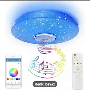 Kumandalı Bluetooth Lu  Tavan Lambası