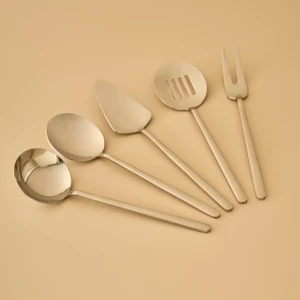 Siena 5 Parça Servis Seti Silver