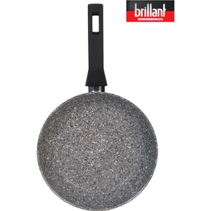 Lüks Granit 30 cm Tava Yanmaz Yapışmaz Tava Gri