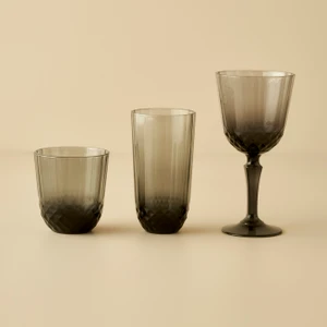 Bella Maison Colore Kesme Bardak-Kadeh Seti 18'li Antrasit