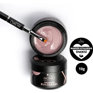 Momo Professional Premium Builder Protez Tırnak Jeli No.9, Vizon, 10 gr