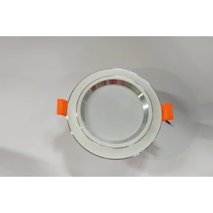 1 Adet 5 Watt LED Spot Lamba 3 Renk Beyaz Kasa + Krom Çizgili Tak Çalıştır ( Delik Çapı 6 cm )