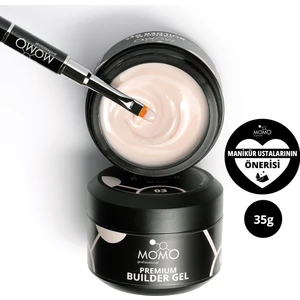 Momo Professional Premium Builder Protez Tırnak Jeli No.3, Açık Bej, 35 gr