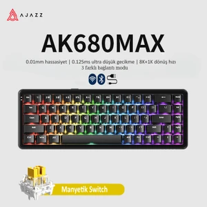 AK680 MAX - Kablosuz - 0.125ms Manyetik Switch Oyun Klavyesi