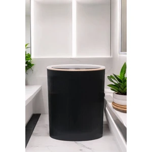 Lüks Ahşap Desenli Banyo Mutfak Çöp Kovası