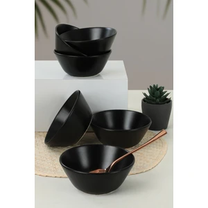 Mat Siyah Hitit Çorba Kasesi 14 Cm 6 Adet