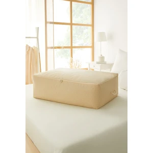 Ocean Home Textile Mega Boy Bej Balıksırtı Baza Altı Yastık Yorgan Kazak Hurcu, Hurç 74x46x22 cm