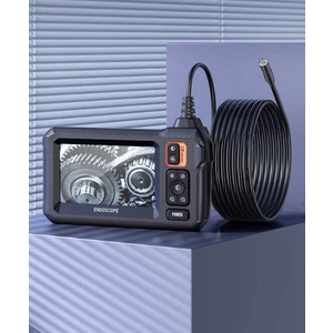 Özkam 5 mt Sert Kablo Çift Kameralı Ekranlı Endoskop Yılan Kamera Işıklı 8 mm