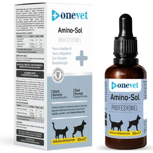 Amino-Sol Professional Kedi Ve Köpekler Için Gelişim Destekleyici Damla 50 ml