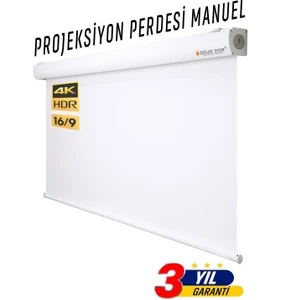 Gölge Stor En250cm Boy190cm Projeksiyon Perdesi Manuel Yeni Akıllı Kumaş 
Blackout-Işık Geçirmez 4K 8K HD