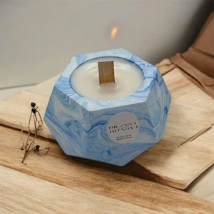 Homemade Hindistan Cevizi Aromalı Dekoratif Altıgen Mum