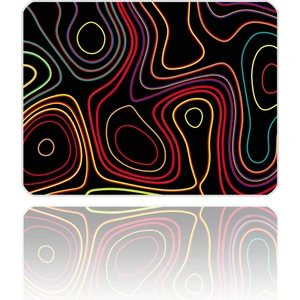 Mouse Pad 40X30 cm Colored Topography Map Ilyuka MP374030 Gaming Oyuncu Dikişli Kenar Pürüzsüz Yüzey Kaymaz Kauçuk Taban