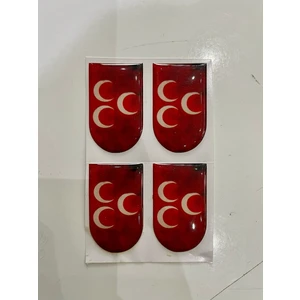Şarjör Altı Sticker – Damla Etiket (4'lü Set)