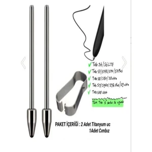 Titanyum Alaşımlı Samsung Spen Kalem Ucu S6/S6LTE/S7/S7FE/S7ULTRA/S8/S8 Ultra/s9 Sınırsız Kullanım Özellikli