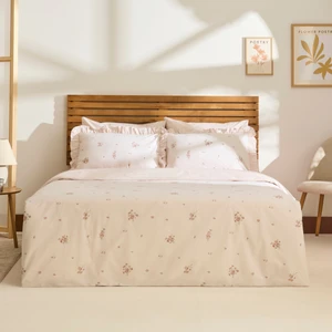 Kaşmir Home Levina %100 Pamuk Çift Kişilik Nevresim Takımı Rose