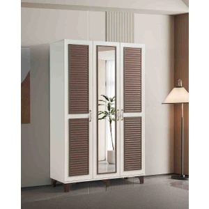 Pema Home Toprak %100 Mdf 3 Kapaklı Dolap Gardırop
