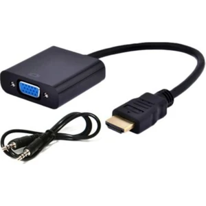 HDMI To VGA Ses Çıkışlı Kablo Çevirici Dönüştürücü Adaptör