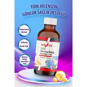 Magnezyum Glisinat Omega 3 Cod Liver Oil 150 ml Çinko Sitikolin Folik Asit Vitamin D3 Türkiyede Ilk