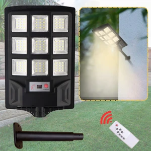 Solar Aydınlatma Güneş Enerjili Lamba 100W Kumandalı 108 LED Bahçe Sokak Aydınlatma Lambası 6V/30W