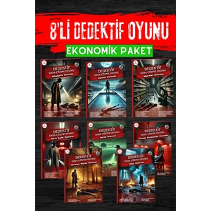 8'li Paket Cinayet Çözme - Ekonomik Paket Dedektif Oyunu - Çözülmeyen Davalar - Katil Kim Oyunu