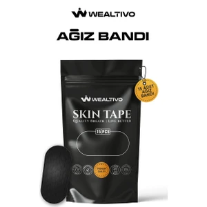 Ağız Bandı - 15'li Paket, Wealtivo Premium Mouth Tape 2025