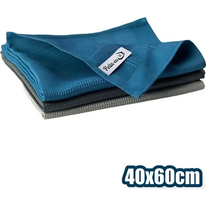 Sihirli Mikrofiber Cam Bezi 3 Parça Genel Temizlik Bezi Mutfak Banyo Yüzey 40x60cm