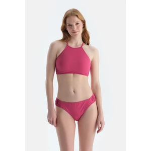 Fuşya Normal Bel Bikini Alt