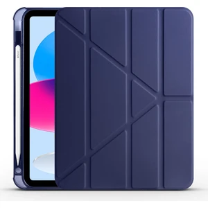 ​​Apple iPad 11.nesil 2025 Kılıf Tri Folding Kalem Bölmeli Standlı Kılıf - Lacivert