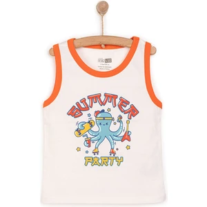 Hellobaby Basic Erkek Ahtapot Baskılı Atlet Tshirt Erkek Bebek