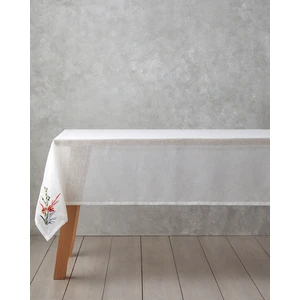 Chimera Polyester Masa Örtüsü 150X200 cm Beyaz - Kırmızı