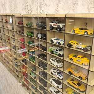 Good Sign Pleksi Kapaklı 1/64 Ölçek 100 Araç Hotwheels Matchbox Uyumlu Model Oyuncak Araba Rafı,vitrini