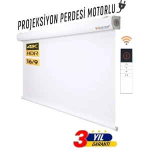 Gölge Stor En250cm Boy190cm Projeksiyon Perdesi Motorlu Yeni Akıllı Kumaş 
Blackout-Işık Geçirmez 4K 8K HD