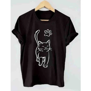 Panda Baskı Tekstil Smile Cat Baskılı Oversize Tshirt