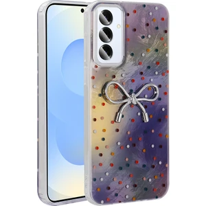 Galaxy S25 Plus Kılıf Kamera Korumalı Figürlü Zore Ponti Silikon Kapak - Lila