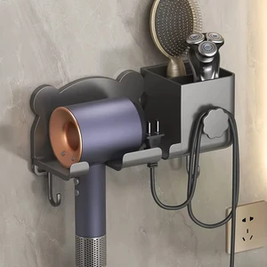 Çok Fonksiyonlu Saç Kurutma Makinası ve Banyo Malzemeleri İçin Düzenleyici Askılık Stand - AL5050