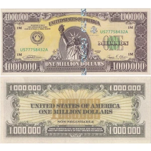 A.b.d. 1.000.000 Usd (Bir Milyon Dolar) Hatıra Para