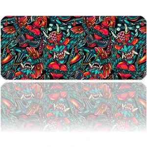 Mouse Pad 70X30 cm Crazy Heart MP357030 Gaming Oyuncu Dikişli Kenar Pürüzsüz Yüzey Kaymaz Kauçuk Taban