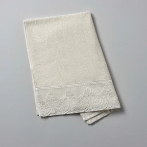 Lace Pamuk 50X80 cm Yüz Havlusu Ekru
