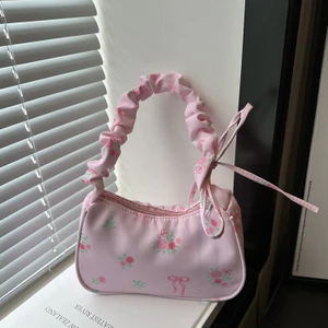 Shoulder Bag Nazik ve Tatlı Sevimli Küçük Çiçek Yay Yüksek Değer Vahşi Moda Omuz Çantası (Yurt Dışından)