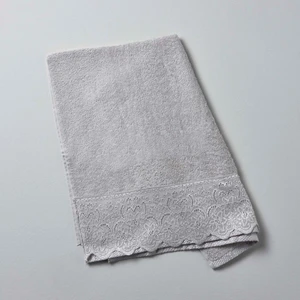 Lace Pamuk 50x80 cm Yüz Havlusu Gri