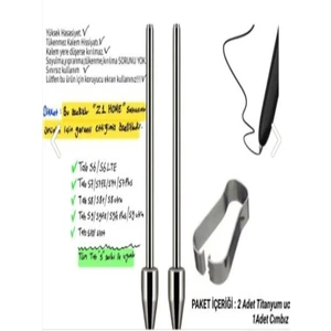 Samsung S Pen Tablet Uyumlu Kalem Ucu (Metal)Tab S6/S6LTE/S7FE/S7ULTRA/S8 /s8 ULTRA/S9/S9FE Ultra S10/S10 (2tane)