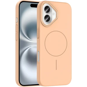 Apple iPhone 16 Kılıf Magsafe Şarj Özellikli Redclick Ruby Silikon Kapak