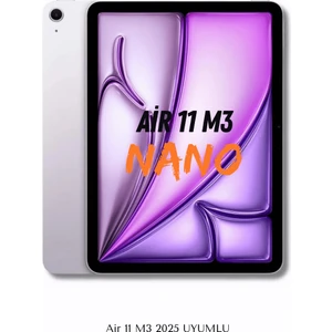 Apple iPad Air 11 M3 2025 Uyumlu Blue Nano Ekran Koruyucu Ultra Ince Screen Protector