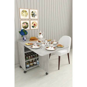 Asra Trend %100 Mdflam 105CM Mutfak Adası Yemek Masası Kahve Köşesi Ma-01