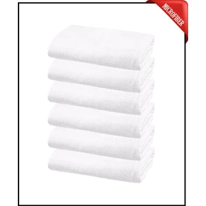 6 Adet Büyük Boy Mikrofiber 50 x 90 cm , Fitness Havlusu , Spor Havlusu , Kuaför Havlusu