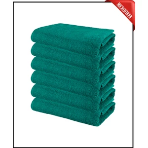 6 Adet Büyük Boy Mikrofiber 50 x 90 cm , Fitness Havlusu , Spor Havlusu , Kuaför Havlusu