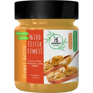 Natürel %100 Yer Fıstığı Ezmesi 315g Şekersiz, Katkısız, Taze Çekim